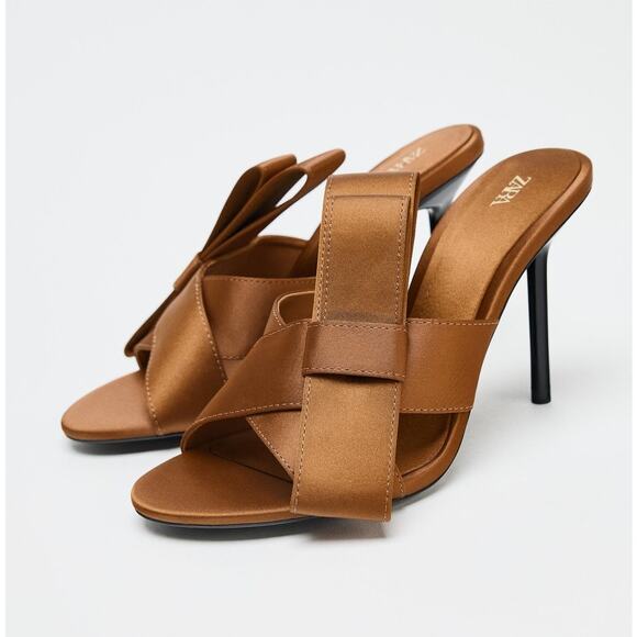 RARE!!! ZARA Heels with Crossover Strap NWT - Picture 16 of 16